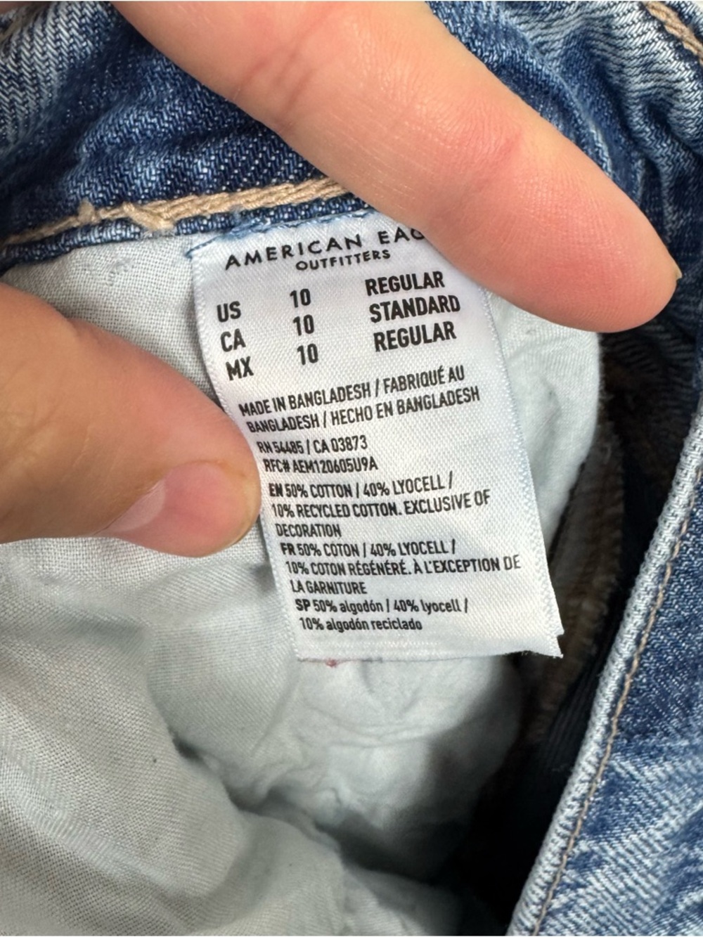 American Eagle High Rise Baggy Wide Leg Pants US 10 - Picture 10 of 10